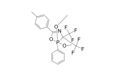 5-(PARA-TOLYL)-3,3-BIS-(TRIFLUOROMETHYL)-2,2-DIMETHOXY-2-PHENYL-DELTA-4-1,4,2-LAMBDA-5-OXAZAPHOSPHOLINE