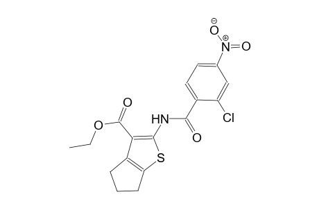 ethyl 2-[(2-chloro-4-nitrobenzoyl)amino]-5,6-dihydro-4H-cyclopenta[b]thiophene-3-carboxylate