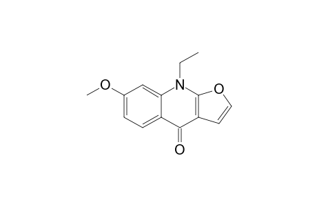 9-ETHYL-7-METHOXY-4,9-DIHYDROFURO-[2,3-B]-QUINOLIN-4-ONE