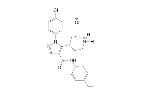 piperidinium, 4-[1-(4-chlorophenyl)-4-[[(4-ethylphenyl)amino]carbonyl]-1H-pyrazol-5-yl]-, chloride