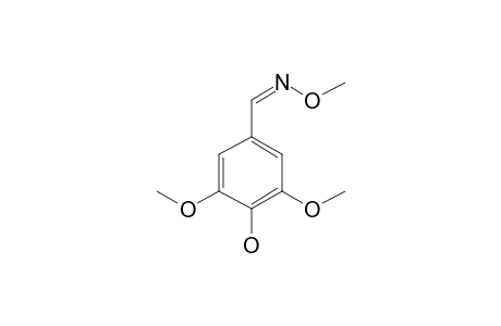 (Z)-4-Hydroxy-3,5-dimethoxybenzaldehyde o-methyl oxime