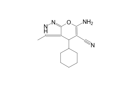 6-amino-4-cyclohexyl-3-methyl-2,4-dihydropyrano[2,3-c]pyrazole-5-carbonitrile