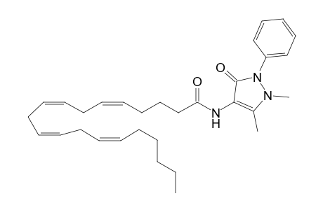 N-(1,5-Dimethyl-3-oxo-2-phenyl-2,3-dihydro-1H-pyrazol-4-yl)-(5Z,8Z,11Z,14Z)-icosatetra-5,8,11,14-enamide