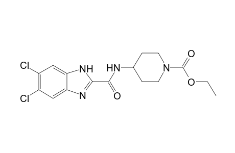 ethyl 4-{[(5,6-dichloro-1H-benzimidazol-2-yl)carbonyl]amino}piperidin-1-carboxylate