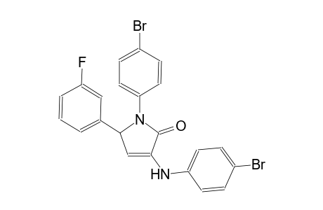 3-(4-bromoanilino)-1-(4-bromophenyl)-5-(3-fluorophenyl)-1,5-dihydro-2H-pyrrol-2-one