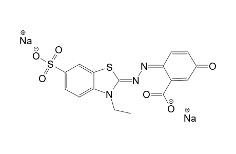 6-(6'-SULFO-3'-ETHYLBENZOTHIAZOL-2'-YLIDENE-HYDRAZONO)-3-OXO-1,4-CYCLOHEXADIENE-1-CARBOXYLIC-ACID-DISODIUM-SALT