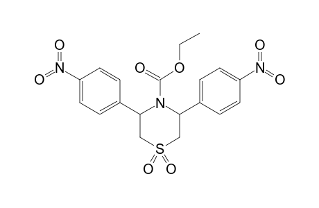 3,5-DI-(4-NITROPHENYL)-TETRHYDRO-N-ETHOXYCARBONYL-1,4-THIAZINE-1,1-DIOXIDE