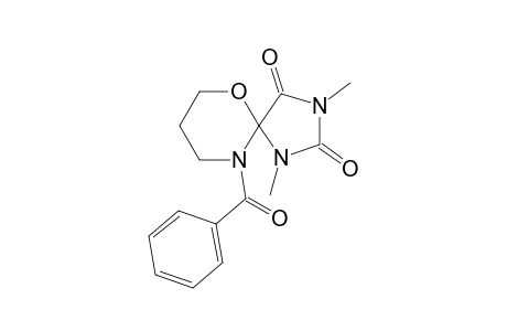10-(benzoyl)-1,3-dimethyl-6-oxa-1,3,10-triazaspiro[4.5]decane-2,4-quinone