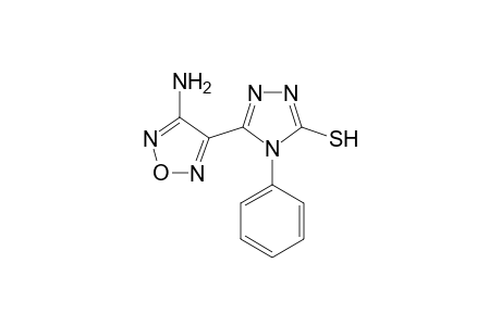 5-(4-amino-1,2,5-oxadiazol-3-yl)-4-phenyl-4H-1,2,4-triazole-3-thiol