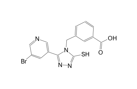 benzoic acid, 3-[[3-(5-bromo-3-pyridinyl)-5-mercapto-4H-1,2,4-triazol-4-yl]methyl]-