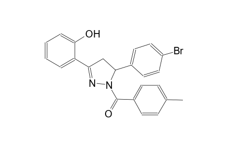 2-[5-(4-bromophenyl)-1-(4-methylbenzoyl)-4,5-dihydro-1H-pyrazol-3-yl]phenol