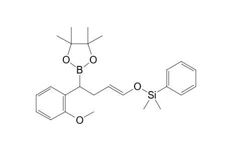 (E)-((4-(2-Methoxyphenyl)-4-(4,4,5,5-tetramethyl-1,3,2-dioxaborolan-2-yl)but-1-en-1-yl)oxy)dimethyl(phenyl)silane