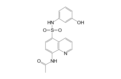 Acetamide, N-[5-[[(3-hydroxyphenyl)amino]sulfonyl]-8-quinolinyl]-