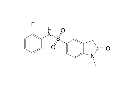 1H-Indole-5-sulfonamide, N-(2-fluorophenyl)-2,3-dihydro-1-methyl-2-oxo-