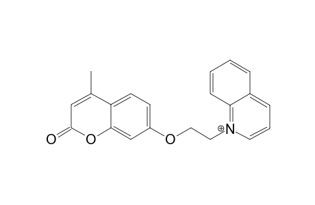 1-{2-[(4-methyl-2-oxo-2H-chromen-7-yl)oxy]ethyl}quinoline