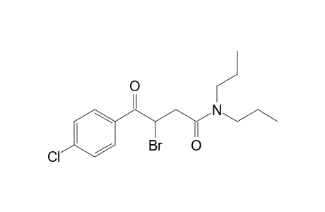 3-bromanyl-4-(4-chlorophenyl)-4-oxidanylidene-N,N-dipropyl-butanamide