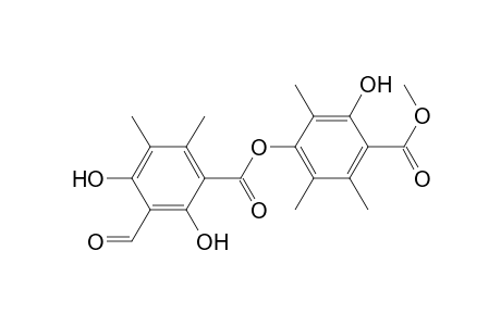 (3-hydroxy-4-methoxycarbonyl-2,5,6-trimethyl-phenyl) 3-formyl-2,4-dihydroxy-5,6-dimethyl-benzoate