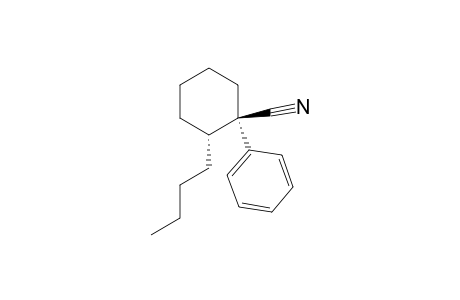 Cyclohexanecarbonitrile, 2-butyl-1-phenyl-, trans-