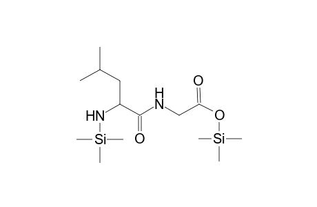 Leucyl-glycine, N,O-di-TMS