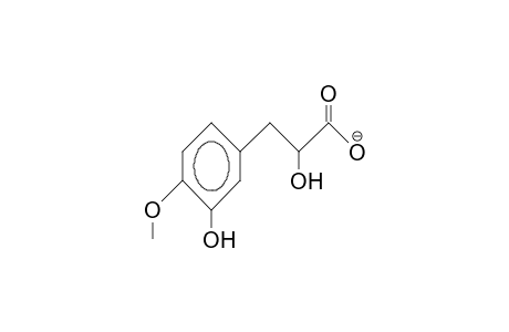 Isovanillactic acid, anion