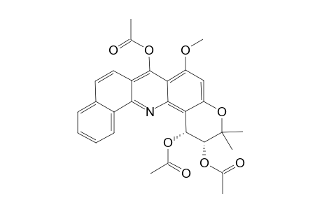(+/-)-CIS-6-METHOXY-3,3-DIMETHYL-2,3-DIHYDRO-1H-BENZO-[C]-PYRANO-[3,2-H]-ACRIDINE-1,2,7-TRIYLE-TRIACETATE