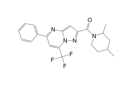 2-[(2,4-dimethyl-1-piperidinyl)carbonyl]-5-phenyl-7-(trifluoromethyl)pyrazolo[1,5-a]pyrimidine