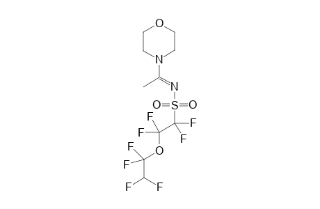 1,1,2,2-Tetrafluoro-2-(1,1,2,2-tetrafluoro-ethoxy)-ethanesulfonic acid[1-morpholin-4-yl-ethylidene]-amide