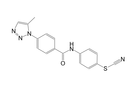 thiocyanic acid, 4-[[4-(5-methyl-1H-1,2,3-triazol-1-yl)benzoyl]amino]phenyl ester