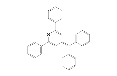 4H-thiopyran, 4-(diphenylmethylene)-2,6-diphenyl-