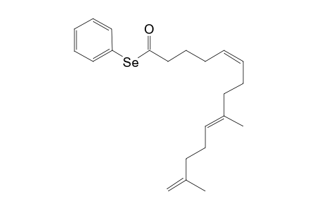 Se-Phenyl (5Z,9E)-9,13-dimethyltetradeca-5,9,13-trieneselenoate