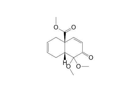 Methyl (4aS*,8aR*)-1,1-dimethoxy-2-oxo-1,2,4a,5,8,8a-hexahydro-4a-naphthalenecarboxylate