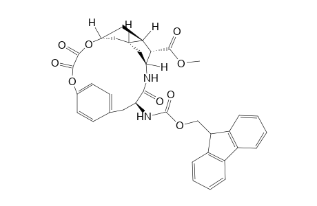Methyl (6R,8S,9R,10S,11R,14S)14-{[(9H-Fluoren-9-ylmethoxy)carbonyl]amino}-3,4,13-trioxo-2,5-dioxa-12-azatetracyclo[14.2.2,1(6,9).1(8,11)]docosa-1(18),16,19-trien-10-oate