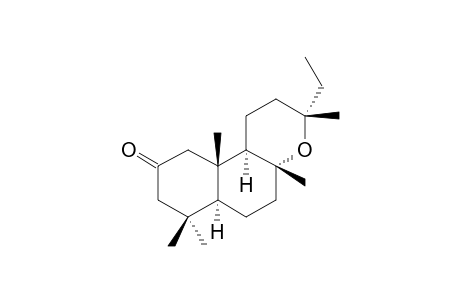 8.alpha.,13-epoxy-1,20-cyclolabdan-2-one