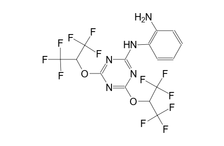 N~1~-{4,6-bis[2,2,2-trifluoro-1-(trifluoromethyl)ethoxy]-1,3,5-triazin-2-yl}-1,2-benzenediamine