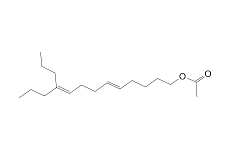 5,9-Tridecadien-1-ol, 10-propyl-, acetate, (E)-
