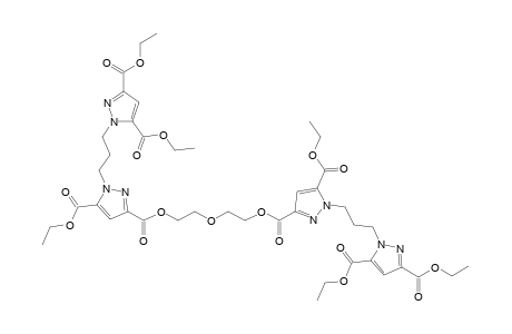 1,9-Bis[1-{3-[3,5-bis(ethoxycarbonyl)-1H-pyrazol-1-yl]propyl}-5-ethoxycarbonyl-1H-pyrazol-3-yl]-1,9-dioxo-2,5,8-trioxanonane