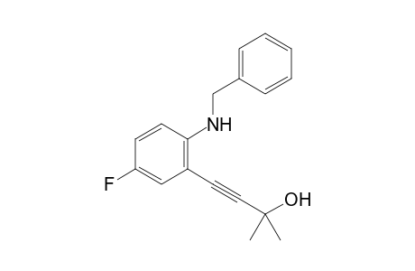 4-(2-(Benzylamino)-5-fluorophenyl)-2-methylbut-3-yn-2-ol