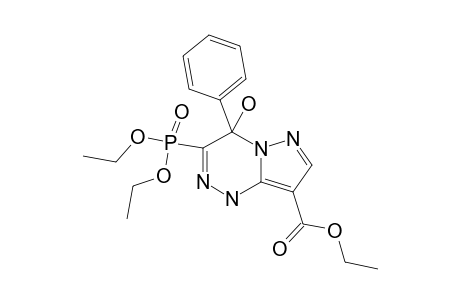 3-DIETHYLPHOSPHONATO-4-HYDROXY-4-PHENYLPYRAZOLO-[3,2-C]-[2-H,5-H]-[1,2,4]-TRIAZIN-8-YLCARBOXYLIC-ACID-ETHYLESTER