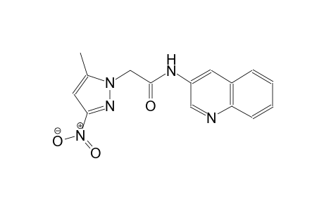 2-(5-methyl-3-nitro-1H-pyrazol-1-yl)-N-(3-quinolinyl)acetamide