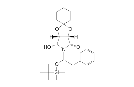 N-(2R)-[2-Phenyl-1-(tert-butyldimethylsiloxy)ethyl]-(3S,4R,5R)-3,4-(cyclohexylidenedioxy)-5-hydroxy-2-pyrrolidinone