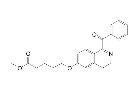 1-BENZOYL-6-O-METHYL-PENTANOATE-3,4-DIHYDROISOQUINOLINE
