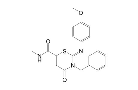 (2Z)-3-benzyl-2-[(4-methoxyphenyl)imino]-N-methyl-4-oxotetrahydro-2H-1,3-thiazine-6-carboxamide