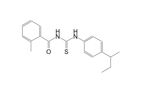 N-(4-sec-butylphenyl)-N'-(2-methylbenzoyl)thiourea