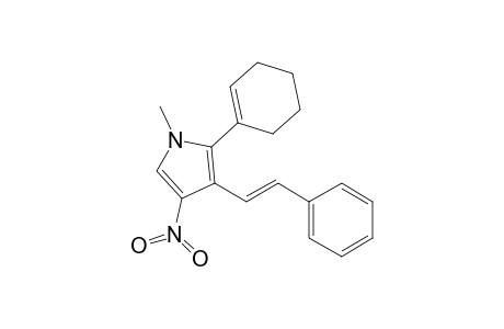 (E)-2-(Cyclohex-1-enyl)-1-methyl-4-nitro-3-(2-phenylethenyl)pyrrole