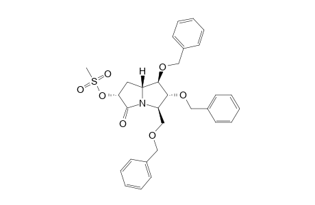 (1R,2R,3R,6R,7AR)-1,2-BIS-(BENZYLOXY)-3-BENZYLOXYMETHYL-6-METHANSULFONYLOXY-HEXAHYDRO-1H-PYRROLIZINE