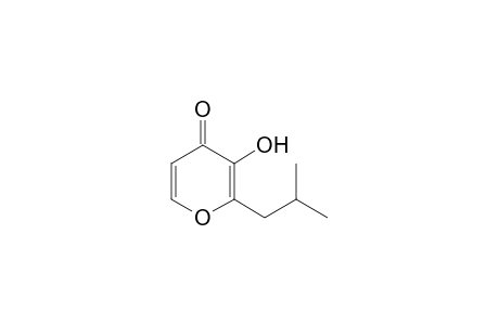 2-(2-Methylpropyl)-3-oxidanyl-pyran-4-one