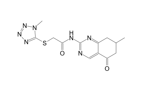 acetamide, 2-[(1-methyl-1H-tetrazol-5-yl)thio]-N-(5,6,7,8-tetrahydro-7-methyl-5-oxo-2-quinazolinyl)-