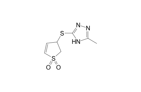 3-[(1,1-Dioxido-2,3-dihydro-3-thienyl)sulfanyl]-5-methyl-4H-1,2,4-triazole