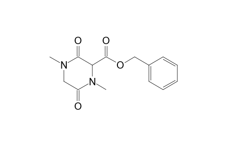 (phenylmethyl) 1,4-dimethyl-3,6-bis(oxidanylidene)piperazine-2-carboxylate