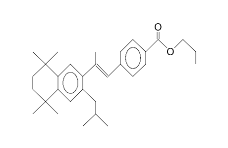 1-(4-Carbopropoxy-phenyl)-trans-2-(1,1,4,4-tetramethyl-6-isobutyl-tetralinyl-7)-propene